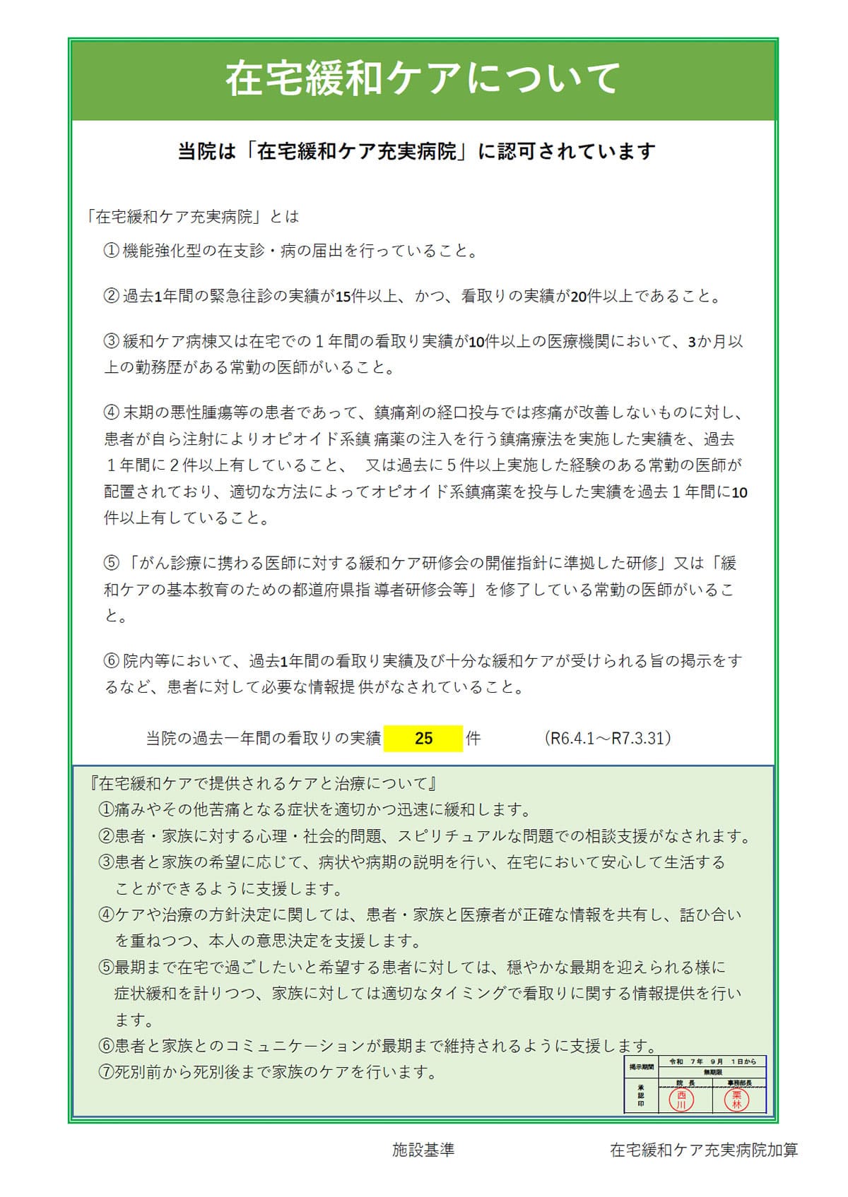 在宅緩和ケアについて